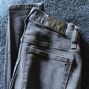 Madewell high rise skinny jeans- light black/gray- Size 24